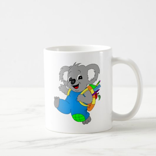Koala-Beer met rugzak Koffiemok (Rechts)