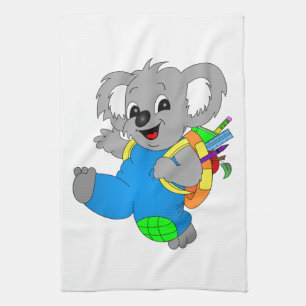 Koala-Beer met rugzak Theedoek