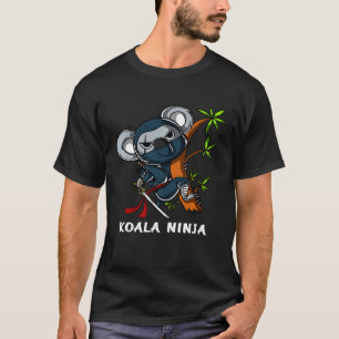 Koala Beer Ninja Samurai Martial Arts Animal Kinde T-shirt