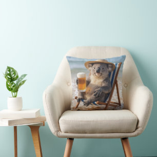Koala Beer op een Strand Kussen