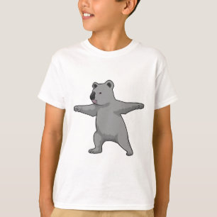 Koala-beer op Yoga Fitness T-shirt