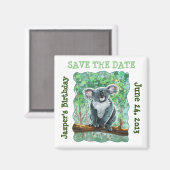 Koala Beer Party Center Magneet (Voorkant / Achterkant)