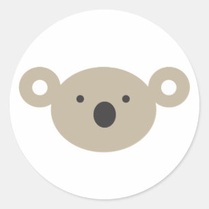 Koala Beer Ronde Sticker