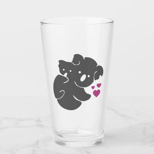 Koala Beer Silhouette Glas (Voorkant)