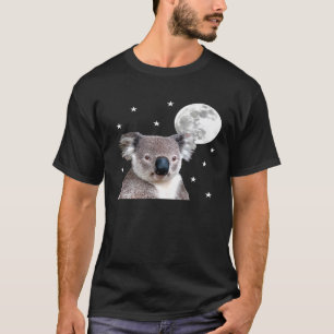 Koala Beer Stars Moon Space Animal T-shirt