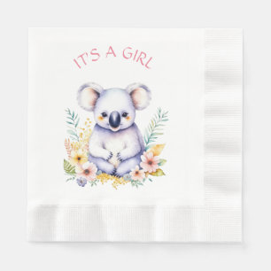 Koala Beer Theme Tijd voor Cake Baby shower Servet
