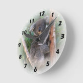 Koala Beer Wall Clock Ronde Klok (Hoek)