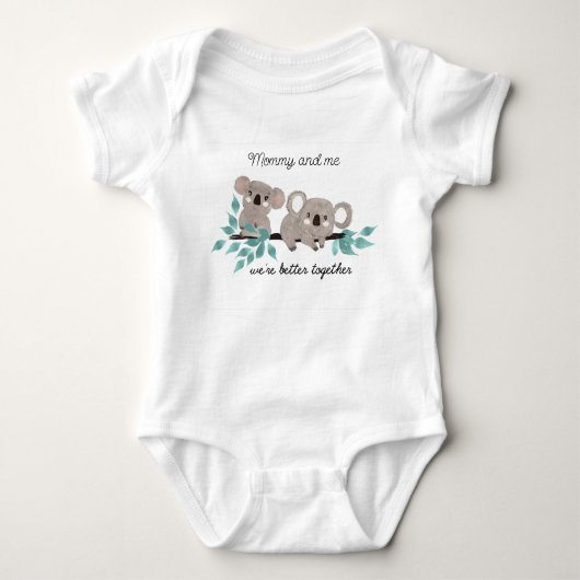 Koala Beer Water Color Baby Suit Romper (Voorkant)