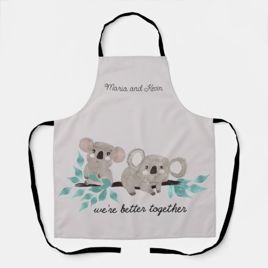 Koala Beer Waterverf Schort (Voorkant)