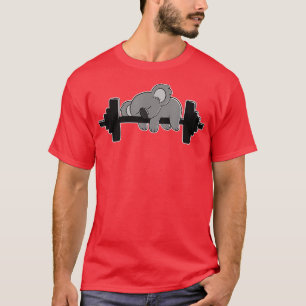 Koala Beer Weg en gewicht Liften Gym T-shirt