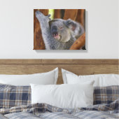 Koala Beer Wrapped Canvas Afdruk (Insitu (Slaapkamer))