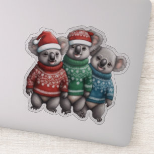 Koala Beren in truien Sticker
