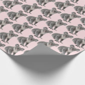 Koala-Beren op Roze Blush Cadeaupapier (Hoek)