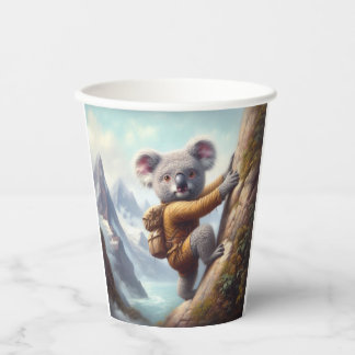 Koala bergbeklimmen papieren bekers