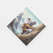 Koala bergbeklimmen servet (Hoek)