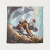 Koala Bergbeklimmen Wandkleed (Voorkant (horizontaal))