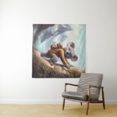 Koala Bergbeklimmen Wandkleed (In Situ (horizontaal))