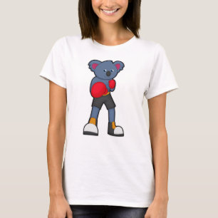 Koala bij Boxing met Boxing-handschoenen T-shirt