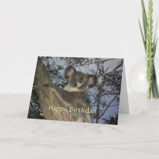 Koala Birthday Kaart (Voorkant)