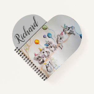 Koala Birthday Party ballonvaarders Kinder Notitieboek