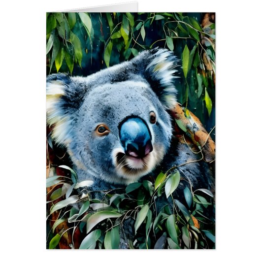 Koala Blank Inside Wenskaart (Voorkant)