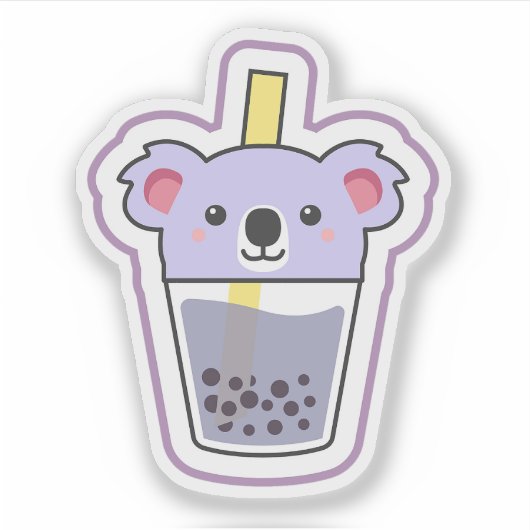Koala Boba Sticker (Voorkant)