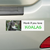 Koala Bumpersticker (Op auto)