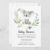 Koala Bush Baby | Invitations de douche bébé (Devant / Derrière)