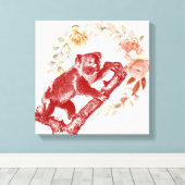  koala canvas afdruk (Insitu (Houten vloer))