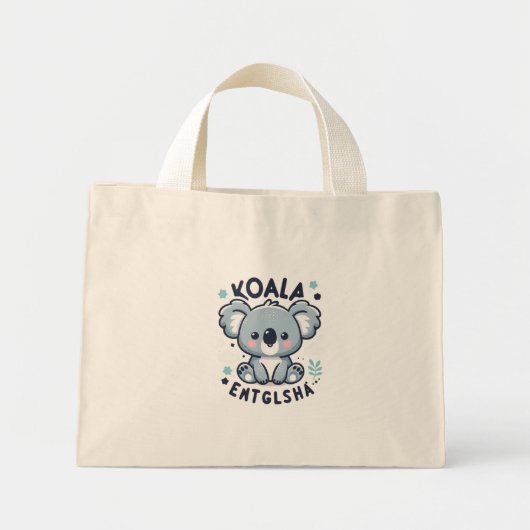 Koala Charm Mini Tote Bag (Voorkant)