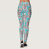 Koala Christmas Botanical  Blauw Leggings (Achterkant)