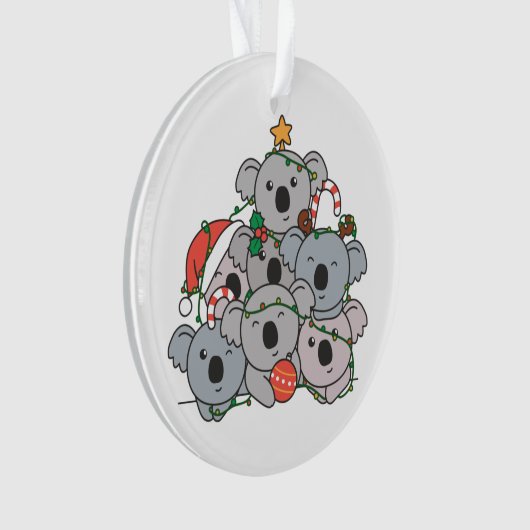 Koala Christmas Tree Funny Animal Christmas (devant)
