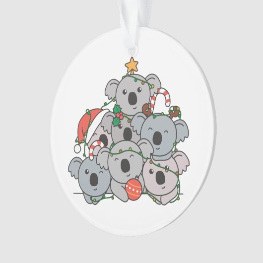 Koala Christmas Tree Funny Animal Christmas (devant)