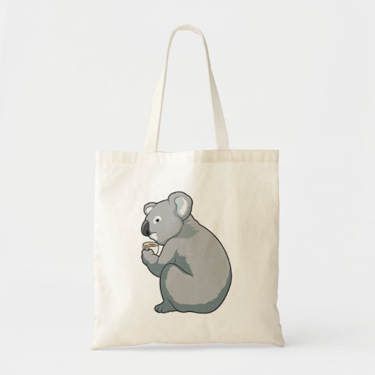 Koala Coffee Cup Tote Bag (Voorkant)