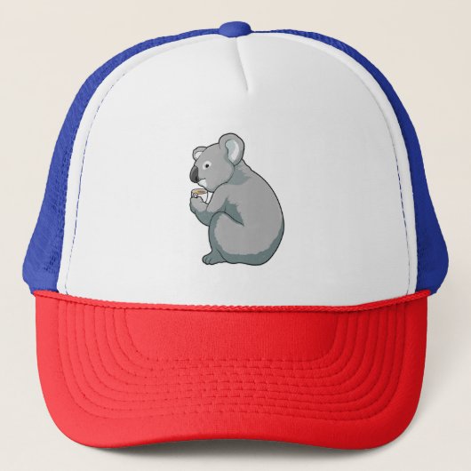 Koala Coffee Cup Trucker Pet (Voorkant)
