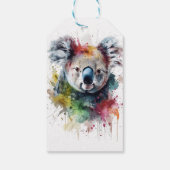 Koala Colorido: una ilustración vibrante Cadeaulabel (Achterkant)