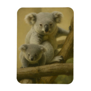 Koala Companions - Tender Wildlife Art Print Magneet
