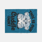 Koala Couple Matching This Is Our Cuddle  Fleece Deken (Voorkant (Horizontaal))