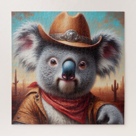 Koala Cowboy Legpuzzel (Verticaal)