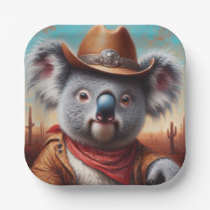 Koala Cowboy Papieren Bordje