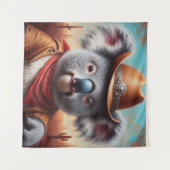 Koala Cowboy Wandkleed (Voorkant (horizontaal))