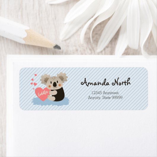 Koala Cuddles ID386 Etiket (Insitu)