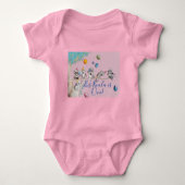Koala Cute First Birthday pastel Pink Waterverf Romper (Voorkant)