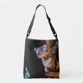 Koala Cute in Tree Grey Crossbody Tas (Achterkant)