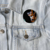 Koala Cute in Tree Grey Ronde Button 5,7 Cm (In situ)