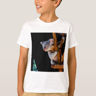 Koala Cute in Tree Grey T-shirt