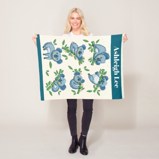 Koala Cuties Fleece Deken (In situ)