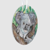 Koala dans la peinture d'arbre Eucalyptus (devant)