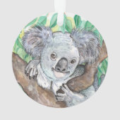 Koala dans la peinture d'arbre Eucalyptus (dos)