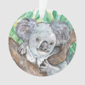 Koala dans la peinture d'arbre Eucalyptus (devant)